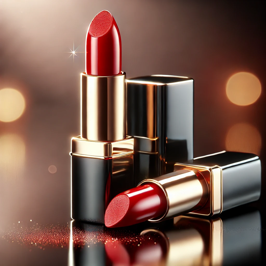 Batom Cremoso Vermelho Paetê 3g cor Vibrante